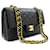 Chanel Classic lined flap 9" Chain Shoulder Bag Black Lambskin Leather  ref.888567