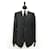 *[GUCCI Gucci] Einzelstück aus Mohairmischung 2 Jacke mit geknöpftem, gestreiftem Webmuster (Herren) Size 48R schwarz Wolle  ref.888682