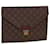 LOUIS VUITTON Monogram Posh plate Briefcase M53522 LV Auth rd4766 Cloth  ref.888889