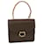 Céline CELINE Macadam Canvas Hand Bag PVC Leather Brown Auth ar9218  ref.888927