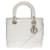 Borsa DIOR Lady Dior in cotone bianco - 100303  ref.888965