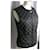 CHANEL UNIFORM Sleeveless down jacket NEW T38 in blister Black Polyester  ref.889002