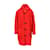 JC de Castelbajac Vintage Roter Mantel mit Kapuze  ref.889017