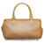 Fendi Brown Logo Mini F Handbag Beige Plastic  ref.889780