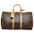 Louis Vuitton Brown Monogram Keepall 45 Leather Cloth  ref.889786