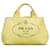 Cartable à logo Canapa jaune Prada Toile Tissu  ref.889815