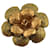 Chanel Camellia Flower Brooch Golden Metal  ref.889871