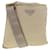 PRADA Shoulder Bag Nylon Beige Auth yb073  ref.890037