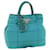 PRADA Quilted Hand Bag Nylon 2way Turquoise Blue Auth 40351  ref.890078