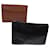 Autre Marque Burberrys Clutch Leder 2Set Braun Schwarz Auth bs4863  ref.890151