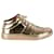Jimmy Choo Belgravia Metallic Gold Sneakers Golden Leather  ref.889122