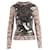 Paco Rabanne Printed Top with Sequin Silvery Metallic Viscose Cellulose fibre  ref.889169