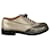 Timeless Sapato Oxford bicolor com cadarço e brilho Chanel Multicor Couro  ref.889171