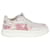 Christian Dior Addict Pink Toile De Jouy Sneakers White Synthetic  ref.889211
