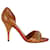 Zapatos de salón D'orsay con correa de cadena de piel de aligátor en relieve de Oscar de la Renta Multicolor Cuero  ref.889222