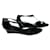 Autre Marque PASTELLE Black suede wedge sandals T40 Eur Patent leather Deerskin  ref.890227