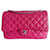 Timeless bolsa clássica chanel rosa Couro  ref.890255