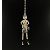 Chanel Collana con pendente a statuetta Coco Mademoiselle in metallo argentato Argento - vista 4