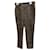 Agnès b. Pants, leggings Black Dark brown Polyester  ref.890669