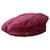 Maison Michel Beret New Billy raspberry purple corduroy cotton - S. M  ref.890675