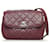 Chanel Red CC Caviar Chain Shoulder Bag Dark red Leather  ref.891131