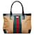 Gucci Brown Web Canvas Tote Bag Beige Cloth Cloth  ref.891146