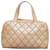 Chanel Brown CC Wild Stitch Handbag Beige Leather  ref.891167