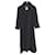 Chanel Abrigo largo de tweed con botones CC Negro  ref.891243