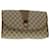 GUCCI GG Canvas Web Sherry Line Clutch Bag Beige Red Green 89.01.031 Auth uy099  ref.891348