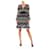 Diane Von Furstenberg vestido Lizbeth de seda DvF Negro Multicolor  ref.891475