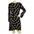 Mini-robe en crêpe à pois et viscose noire Saint Laurent  ref.891489