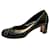 zapatos de tacón medio con tachuelas de Prada (VENDIMIA) Negro Cuero  ref.891496