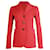 Einreihiger Prada-Blazer aus rotem Polyester  ref.891568