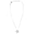 Collar de cristal Swarovski Abby Flower en metal plateado Plata Metálico  ref.891577