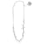 Colar de cristal Swarovski Collier transparente em metal prateado Prata  ref.891579