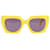 Óculos de sol em camadas com forro Ganni em acetato amarelo Minion Fibra de celulose  ref.891582