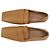 Mocassini Mansur Gavriel Punta Quadrata in Pelle Caramello - vista 7