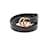 Gucci Ceinture en cuir GG Marmont Veau façon poulain Noir  ref.891678