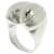 Ring Hermès Silvery Silver  ref.892236