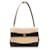 Chanel Brown Bicolor Leather Shoulder Bag Beige  ref.892322