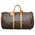Louis Vuitton Brown Monogram Keepall Bandouliere 55 Leather Cloth  ref.892345