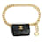 Chanel BAG ON BELT CLASSIC NAVY 80/90 Golden Navy blue Leather Metal  ref.892486