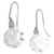 Boucles d'oreilles Chanel, "Camélia", or blanc, diamants.  ref.892493