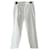 Diane Von Furstenberg DvF Gwennifer Due pantaloni testurizzati bianchi Bianco Cotone Elastan  ref.892909