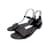 LOUIS VUITTON  Sandals T.EU 39.5 Leather Black  ref.892986