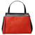 Céline Celine Medium Edge Handbag in Red and Black Calfskin Leather Pony-style calfskin  ref.893625