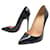 NEW CHRISTIAN LOUBOUTIN PIGALLE SHOES 120 39.5 LEATHER PUMPS SHOES Black Patent leather  ref.894512