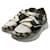 Chloé ****Chloe Sonnie Python-geprägte Turnschuhe Braun Mehrfarben Leder