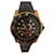 Gucci Dive Reloj Cuarzo Suizo analógico Correa de Goma Negro Oro amarillo  ref.894724