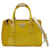 Bolsa Prada Mini Galleria em couro envernizado amarelo  ref.894758